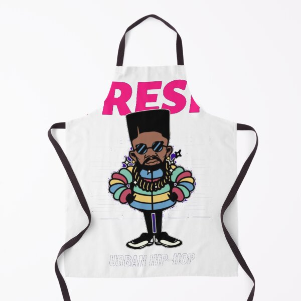 Item preview, Fresh Urban Hip-Hop - 90s Retro Rapper Flat Top Graphic Art designed and sold by GenZFashion000.