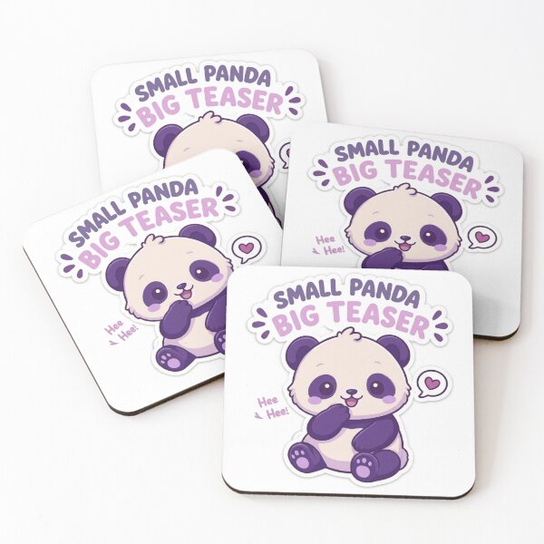Item preview, Cute Kawaii Purple Baby Panda Sticker | Anime Style Small Panda Big Teaser Chibi Bear Art | Gift for Panda Lovers designed and sold by Chipkooo.