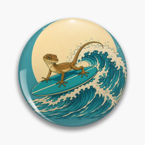 Item preview, Rad Reptile Vintage Surf Club Lizard designed and sold by RescueHeart10.