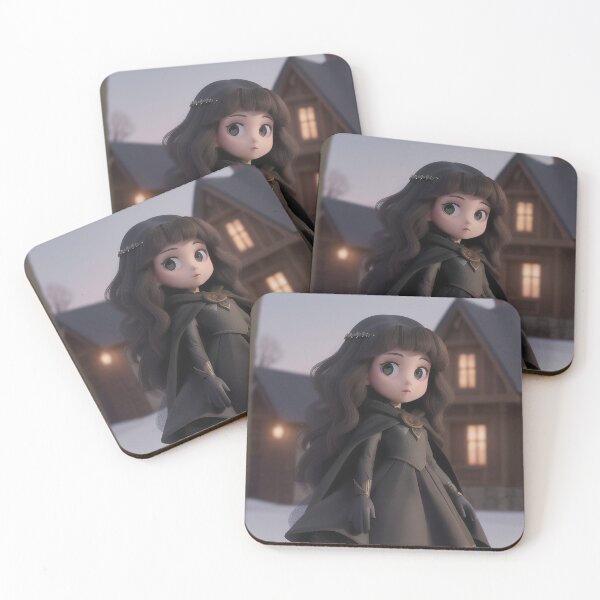 Item preview, Mystical Winter Cloaked Girl Portrait designed and sold by MoonGlyphSilence.