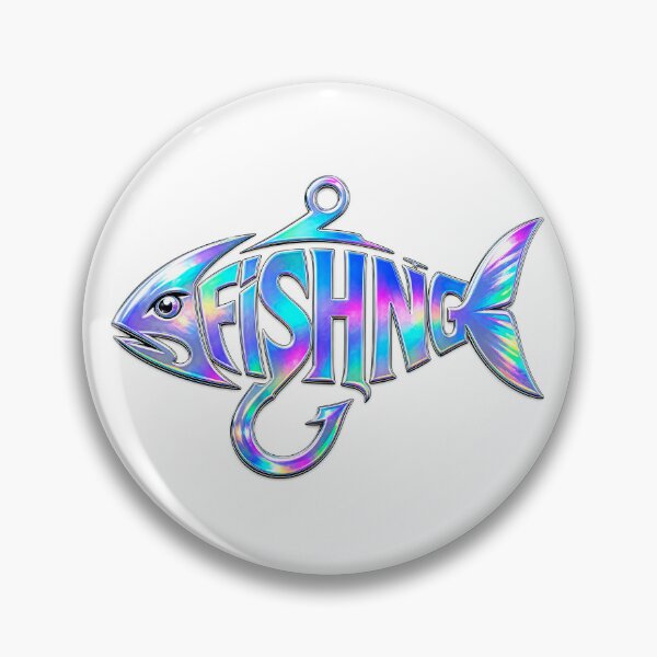Item preview, Fishing Guru Holographic Fishhook Design designed and sold by DesignsByLitz.