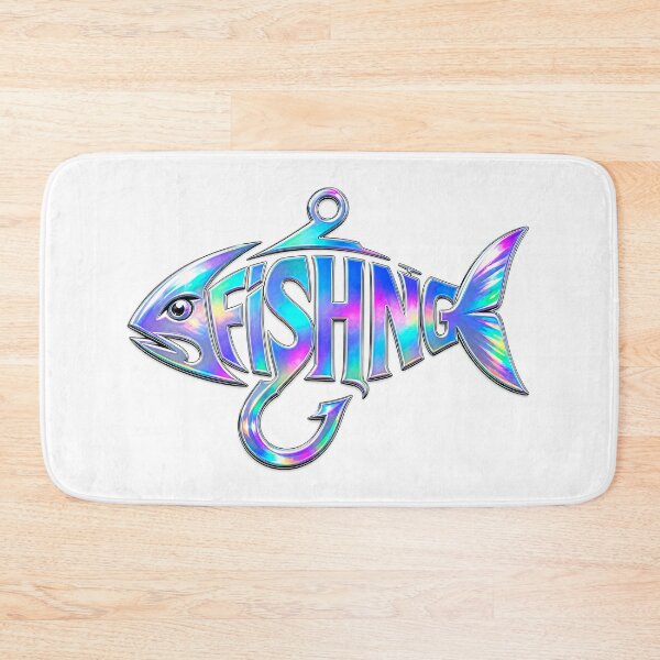 Item preview, Fishing Guru Holographic Fishhook Design designed and sold by DesignsByLitz.