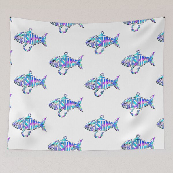 Item preview, Fishing Guru Holographic Fishhook Design designed and sold by DesignsByLitz.