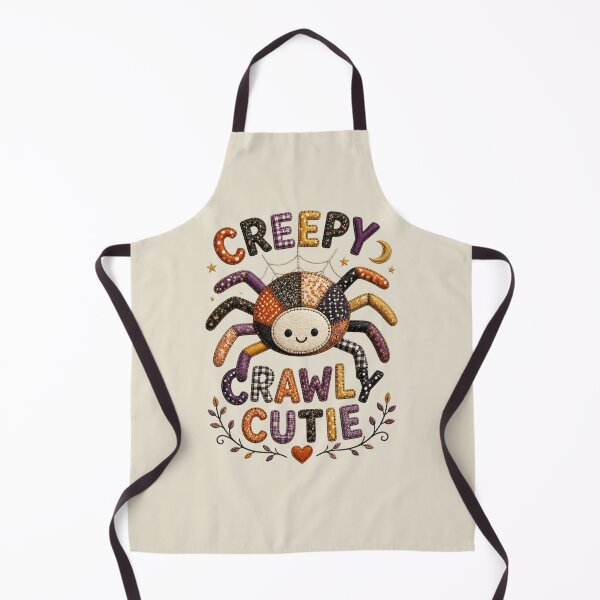 Item preview, Creepy Crawly Cutie Patchwork Spider Halloween Design designed and sold by Panom Suavichien.