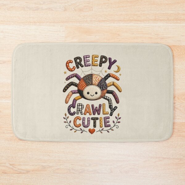 Item preview, Creepy Crawly Cutie Patchwork Spider Halloween Design designed and sold by Panom Suavichien.