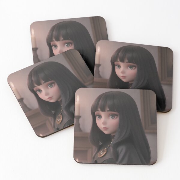 Item preview, Elegant Gothic Girl Candlelight Portrait designed and sold by MoonGlyphSilence.