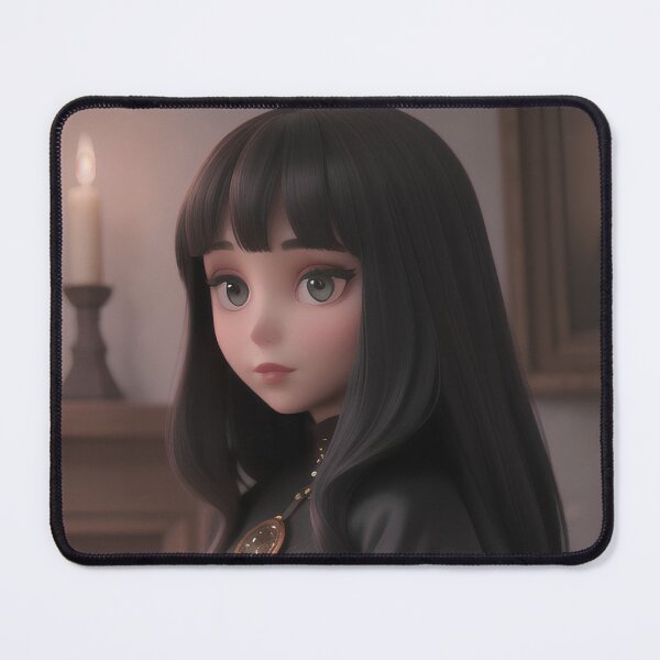 Item preview, Elegant Gothic Girl Candlelight Portrait designed and sold by MoonGlyphSilence.
