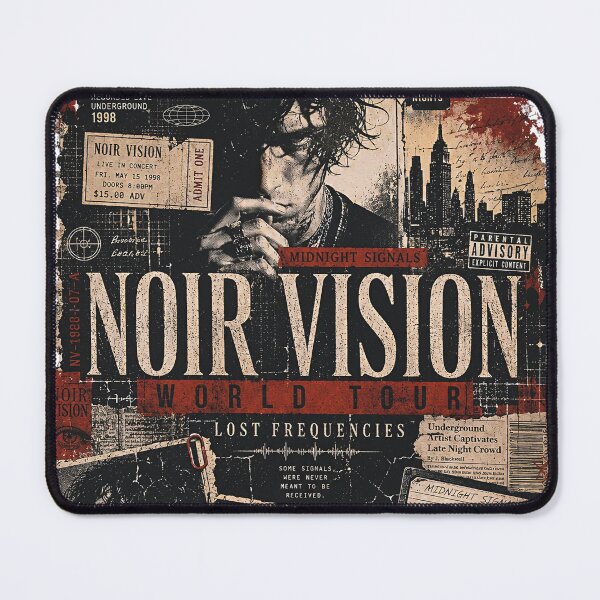 Item preview, Noir Vision Retro Collage World Tour Poster designed and sold by SandyPlace.