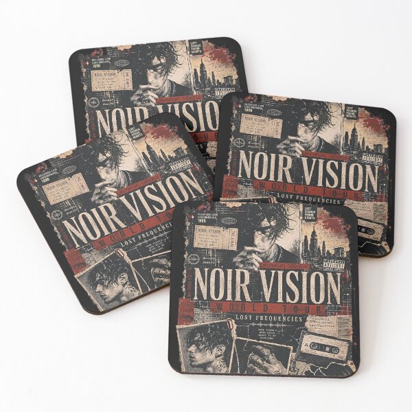 Item preview, Noir Vision Retro Collage World Tour Poster designed and sold by SandyPlace.
