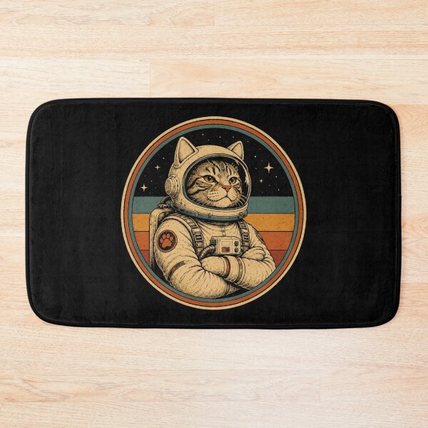 Item preview, retro cat astronaut space adventure vintage cosmic explorer designed and sold by CITY-SHOPPING.