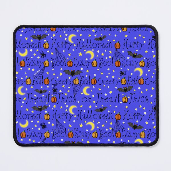 Item preview, Blue Halloween Typography designed and sold by JanGrackle.