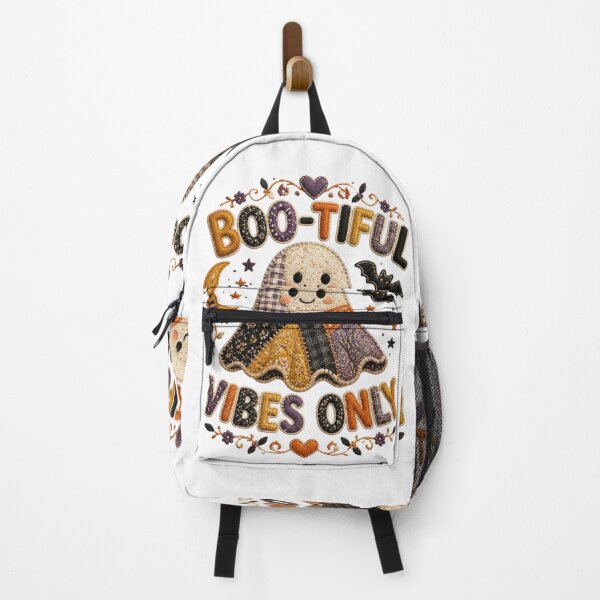 Item preview, Boo-tiful Vibes Only Patchwork Ghost Halloween Design designed and sold by Panom Suavichien.