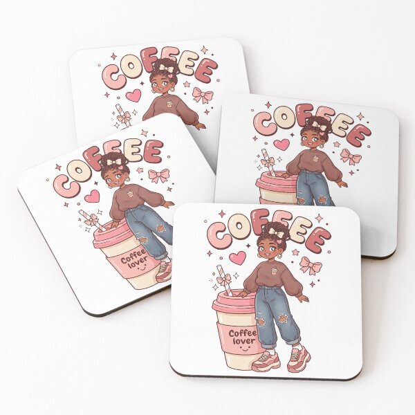 Item preview, Cute Girl Coffee Lover designed and sold by Amanio.