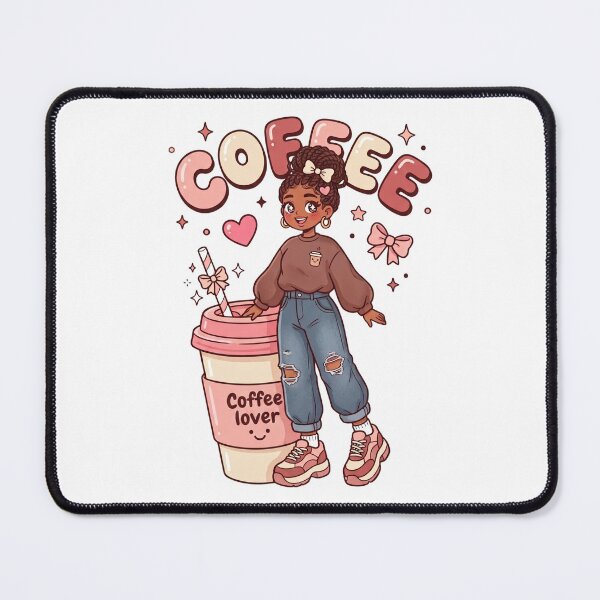 Item preview, Cute Girl Coffee Lover designed and sold by Amanio.