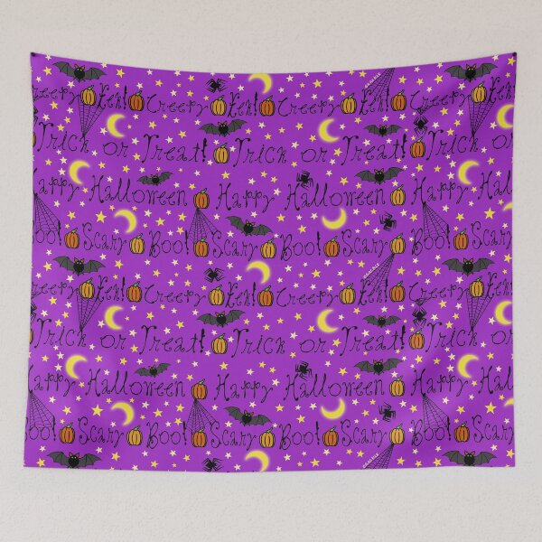 Item preview, Purple Halloween Typography designed and sold by JanGrackle.