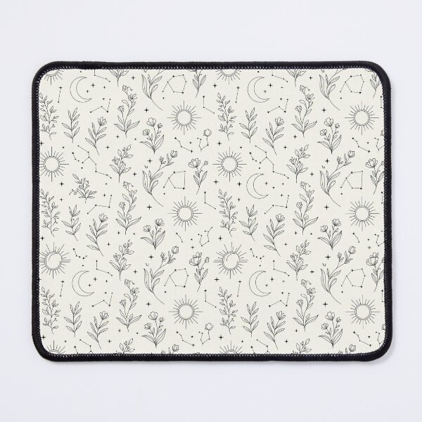 Item preview, Elegant Line Art Celestial Botanical Patterns designed and sold by Thai Vibe Studio.