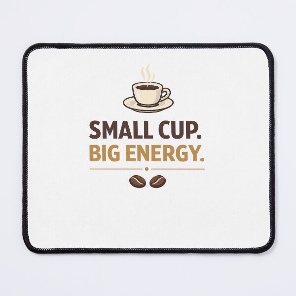 Item preview, Small Cup Big Energy | Espresso Lover Minimalist Coffee Design designed and sold by BurnekSupreme.