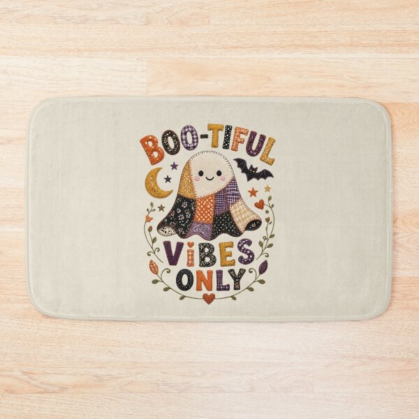 Item preview, Boo-tiful Vibes Only Cute Patchwork Ghost Design designed and sold by Panom Suavichien.