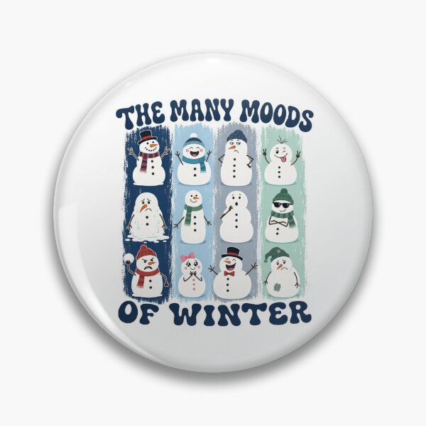Item preview, Many Moods Of Winter Funny Snowman Faces designed and sold by NSB-Design.