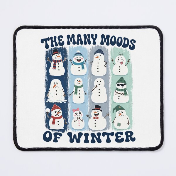 Item preview, Many Moods Of Winter Funny Snowman Faces designed and sold by NSB-Design.