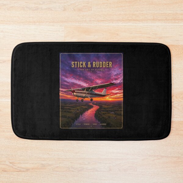 Item preview, Stick & Rudder Vintage Aviation Poster | Sunset Flight Art Print & Pilot Gift designed and sold by Swanny's Custom T-shirt and Gift Designs.