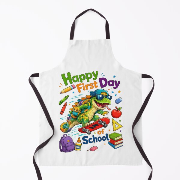 Item preview, Cute Chameleon Skater Happy First Day of School Teacher Student Gift designed and sold by QuiteOrbit.