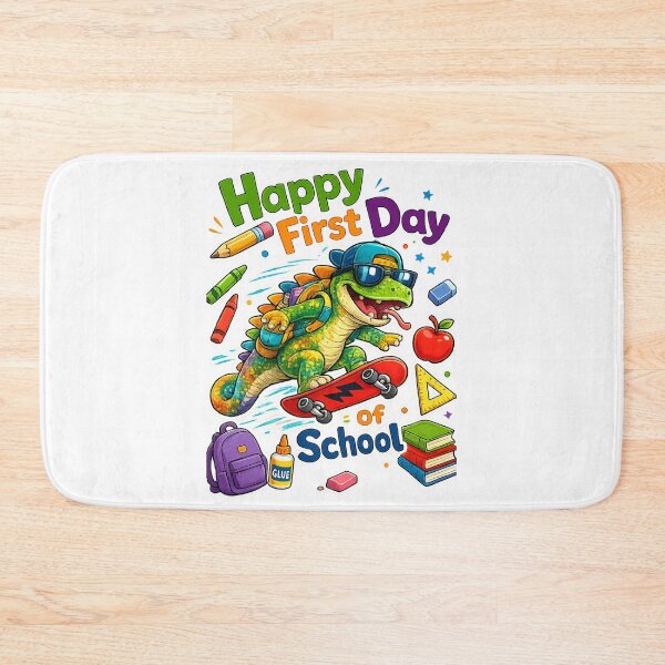 Item preview, Cute Chameleon Skater Happy First Day of School Teacher Student Gift designed and sold by QuiteOrbit.