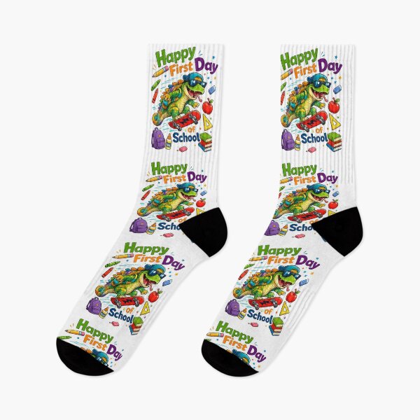 Item preview, Cute Chameleon Skater Happy First Day of School Teacher Student Gift designed and sold by QuiteOrbit.