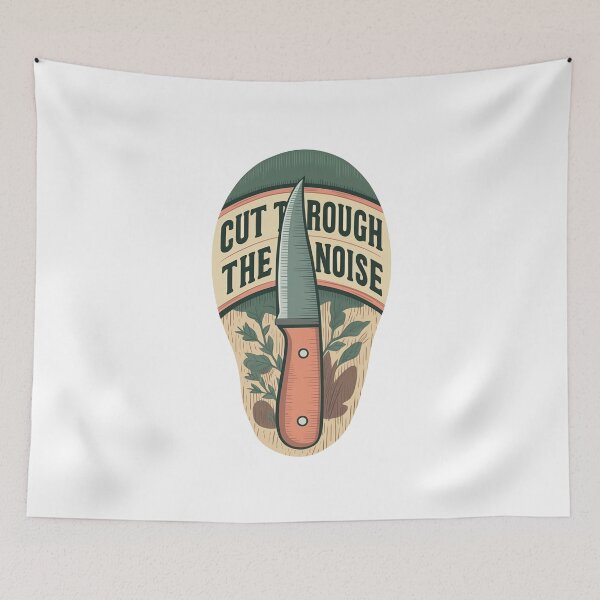 Item preview, Kitchen Knife Cut Through The Noise Minimalist designed and sold by FWLKIT.