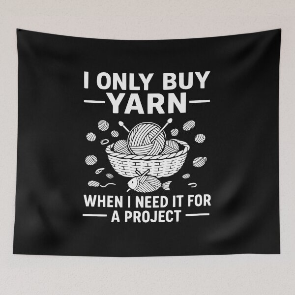 Item preview, knitting funny knitting quote designed and sold by kiakuki.