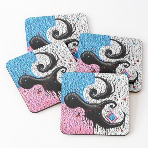 Item preview, yin and flow C rough canvas colorful geometric abstract design designed and sold by SmashingDeals.