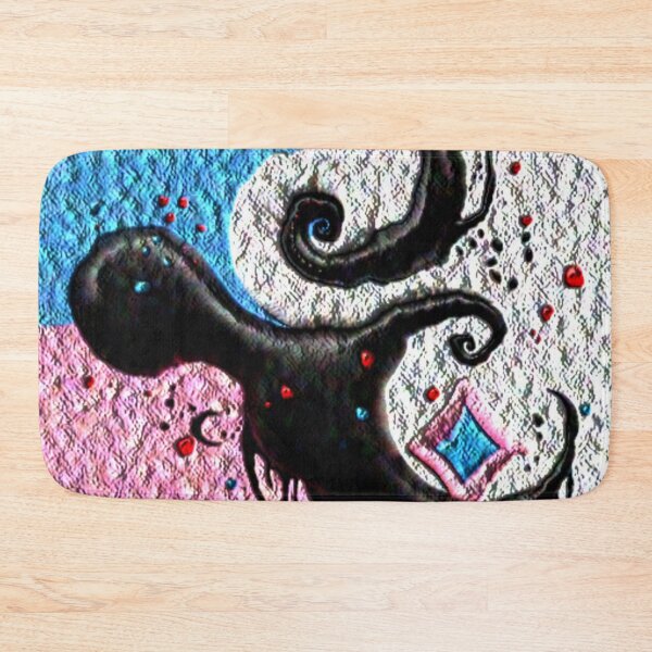 Item preview, yin and flow C rough canvas colorful geometric abstract design designed and sold by SmashingDeals.
