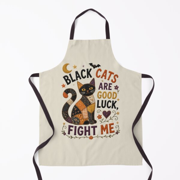 Item preview, Black Cats Are Good Luck Patchwork Cat Halloween Design designed and sold by Panom Suavichien.
