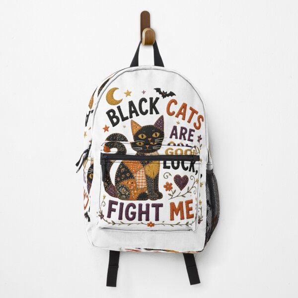Item preview, Black Cats Are Good Luck Patchwork Cat Halloween Design designed and sold by Panom Suavichien.
