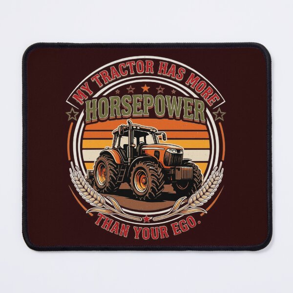 Item preview, Funny tractor t-shirt - My tractor has more horsepower than your ego designed and sold by Mahilis.