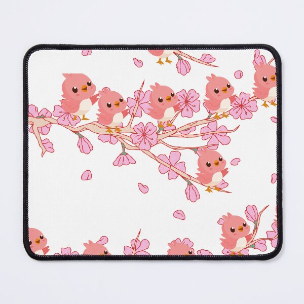 Item preview, Cute Kawaii Cherry Blossom Bird Pattern - Soft Pastel Coquette Aesthetic designed and sold by SakinahArt.