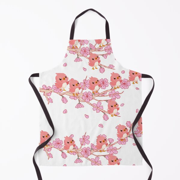 Item preview, Cute Kawaii Cherry Blossom Bird Pattern - Soft Pastel Coquette Aesthetic designed and sold by SakinahArt.