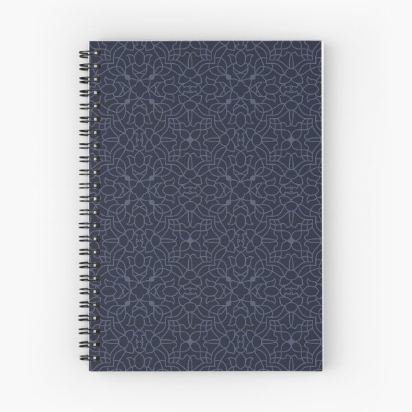 Item preview, Midnight Blue Floral Arabesque Seamless Pattern designed and sold by AleksaDesignMTL.
