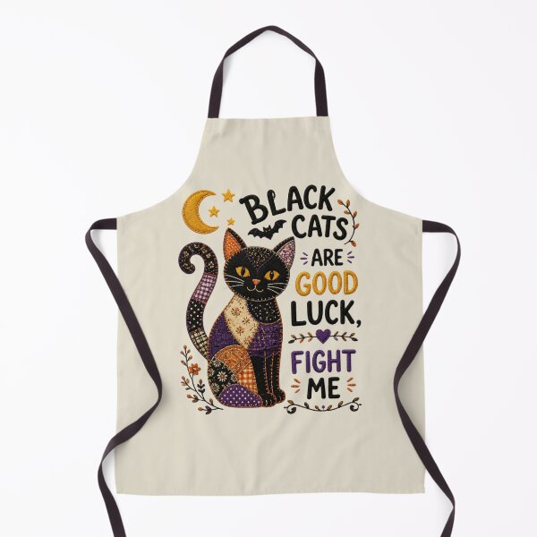 Item preview, Black Cats Are Good Luck Cute Patchwork Cat Design designed and sold by Panom Suavichien.