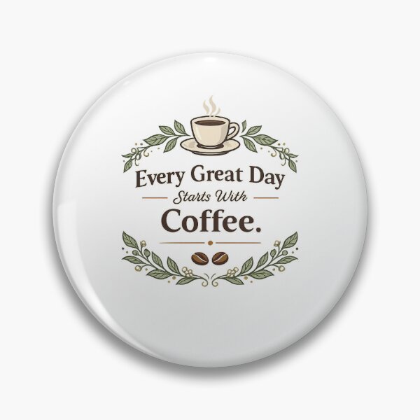 Item preview, Every Great Day Starts With Coffee | Premium Coffee Lover Design designed and sold by BurnekSupreme.