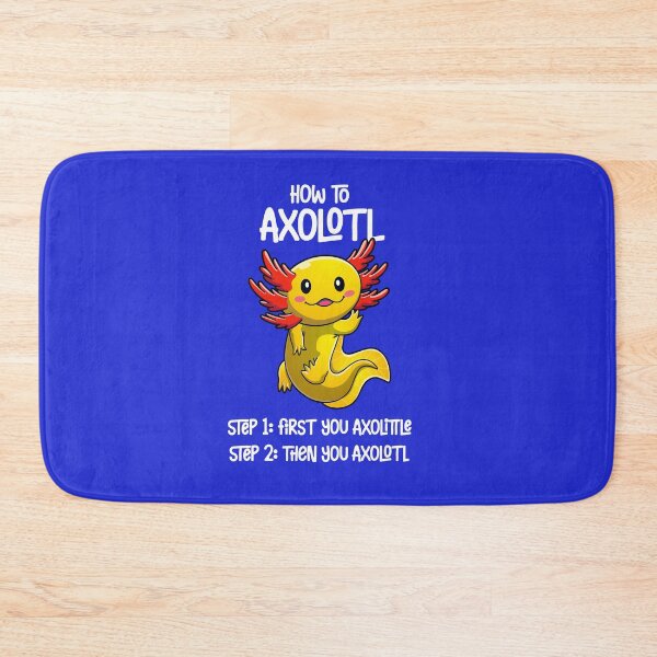 Item preview, Axolotl – How to axolotl - cute waving axolotl design (on dark colors) designed and sold by messy-nessie.
