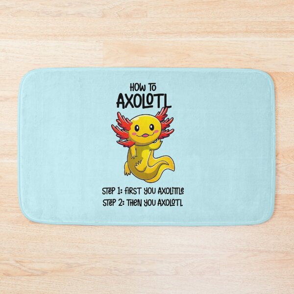 Item preview, Axolotl – How to axolotl - cute waving axolotl design (on light colors) designed and sold by messy-nessie.