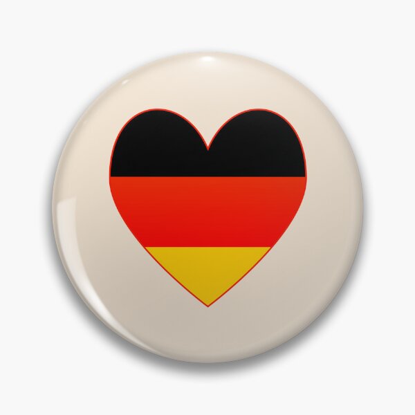 Item preview, German Flag Heart with Red Border Design designed and sold by AuntieShoe.