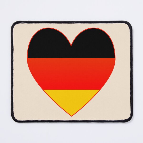 Item preview, German Flag Heart with Red Border Design designed and sold by AuntieShoe.