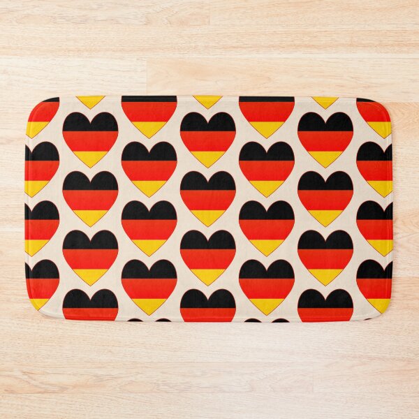 Item preview, German Flag Heart with Red Border Design designed and sold by AuntieShoe.
