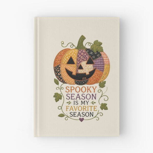 Item preview, Spooky Season Is My Favorite Season Patchwork Pumpkin Design designed and sold by Panom Suavichien.
