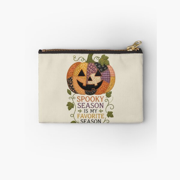 Item preview, Spooky Season Is My Favorite Season Patchwork Pumpkin Design designed and sold by Panom Suavichien.