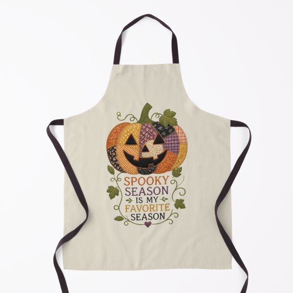 Item preview, Spooky Season Is My Favorite Season Patchwork Pumpkin Design designed and sold by Panom Suavichien.