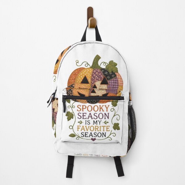 Item preview, Spooky Season Is My Favorite Season Patchwork Pumpkin Design designed and sold by Panom Suavichien.