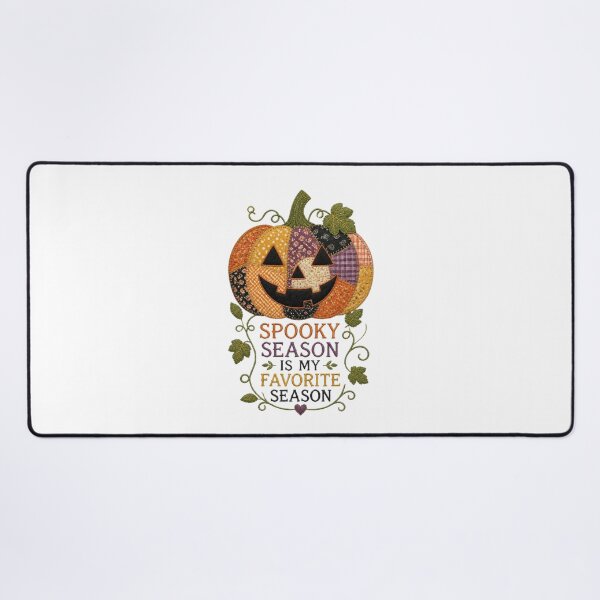 Item preview, Spooky Season Is My Favorite Season Patchwork Pumpkin Design designed and sold by Panom Suavichien.